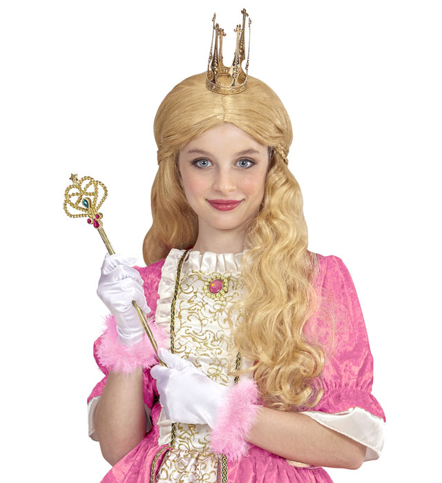Glamour Satin Gloves With Maraboutrim Child Size