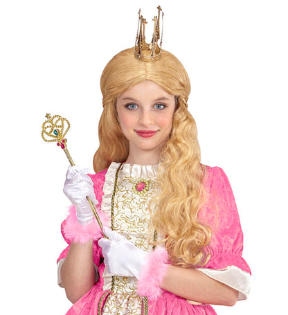 Glamour Satin Gloves With Maraboutrim Child Size