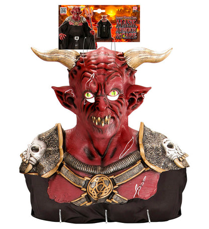 Inferno Warrior Devil Mask With Armour & Cape