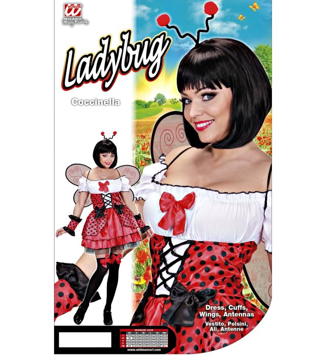 Ladybug  Dress, Cuffs, Wings, Antennas 