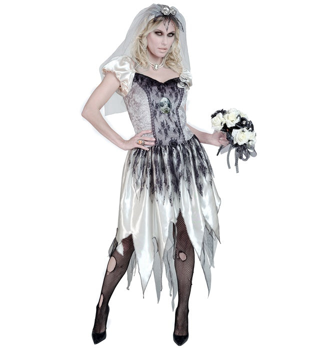 Ghostly Bride  Dress, Bridal Veil 