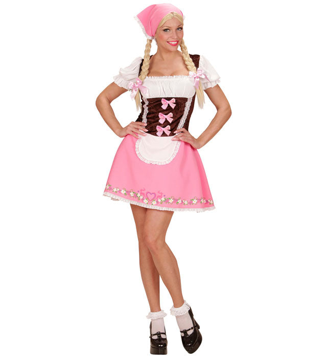 Bavarian  Dress With Petticoat, Headscarf 