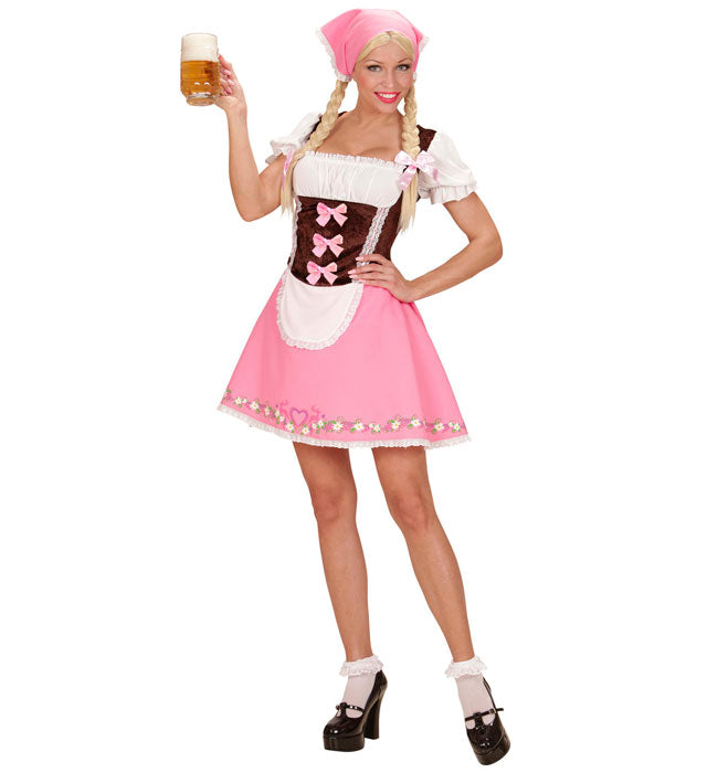 Bavarian  Dress With Petticoat, Headscarf 