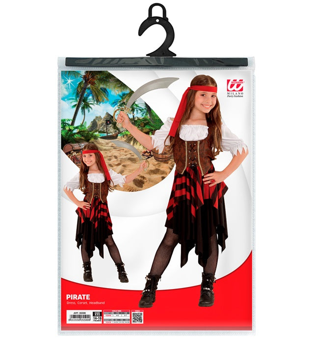 Pirate Girl  Dress, Corset, Headband 