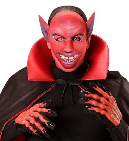 Devil Half Face Fabric Mask