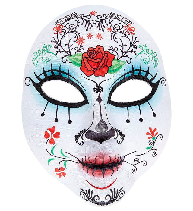 Dia De Los Muertos Half Face Fabric Mask