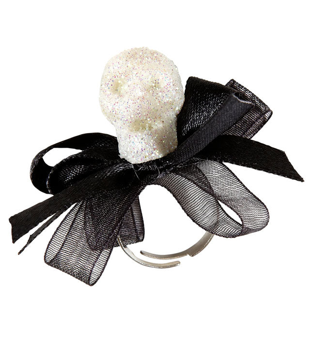  Skull & Bow Ring
