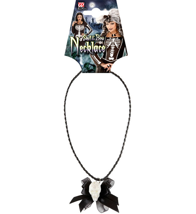  Skull & Bow Necklace