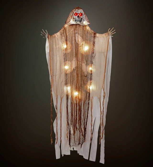 Light-Up Grim Reaper With Red Led Light Eyes 170 Cm 