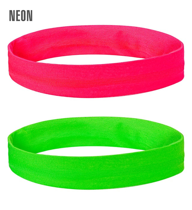Set Of 2 Neon Headwraps