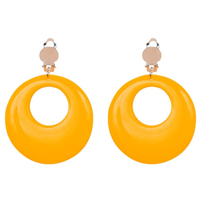 Pair Of Neon Yellow Earrings