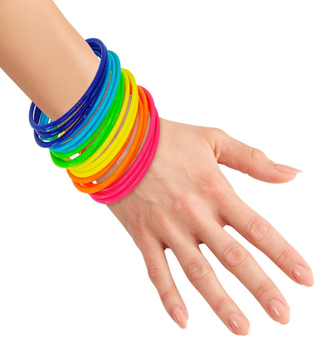 Set Of 18 Multicolor Bangles
