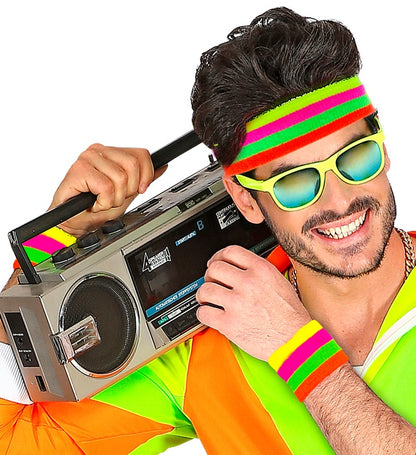 Pair Of Multicolor Neon Wristbands