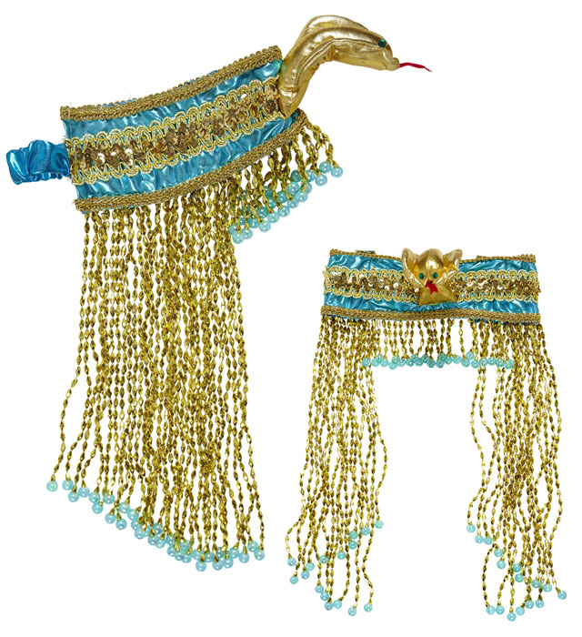 Deluxe Egyptian Beaded Snake Headpiece