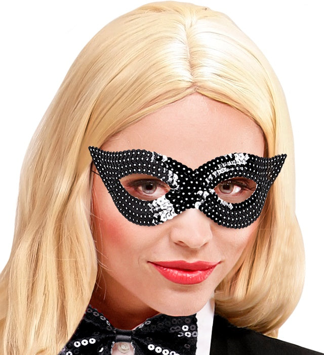 Black Sequin Eyemask