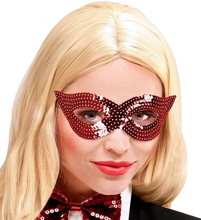 Red Sequin Eyemask