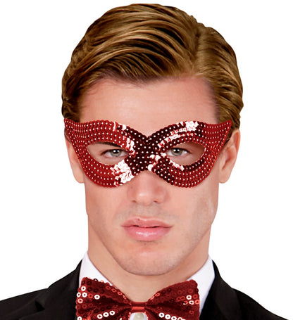 Red Sequin Eyemask