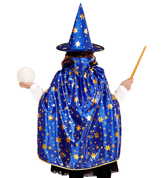 Wizard  Cape, Hat  - 70 Cm