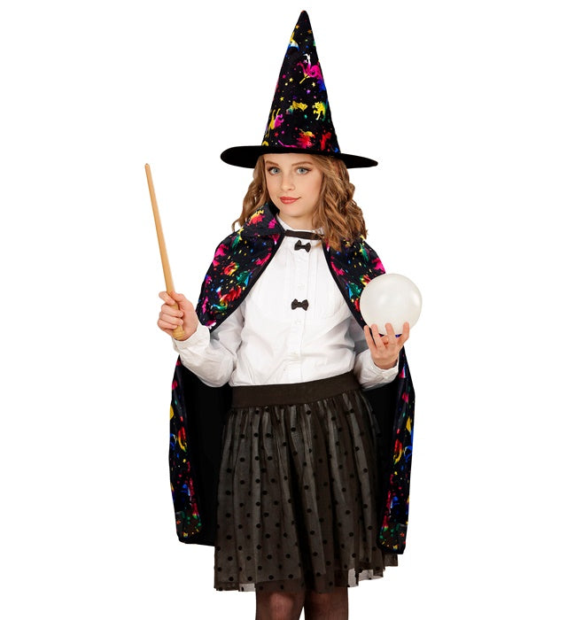Wizard  Cape, Hat  - 70 Cm