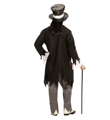 Zombie Groom  Tailcoat With Shirt, Pants, Scarf, Top Hat With Hair 