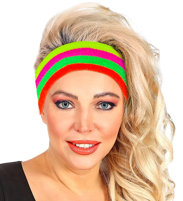 Multicolor Neon Sweatband