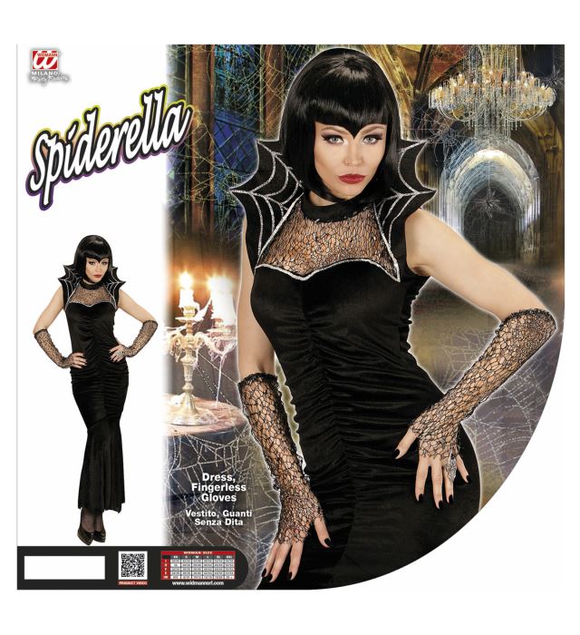 Spiderella  Dress, Fingerless Gloves 