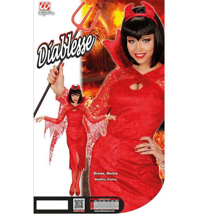 Diablesse  Dress, Horns 