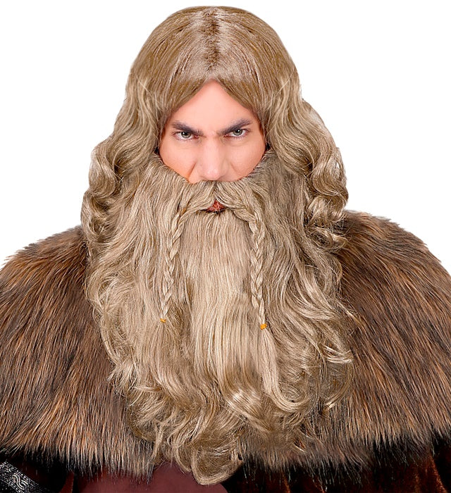 Viking Wig With Beard & Moustache In Box