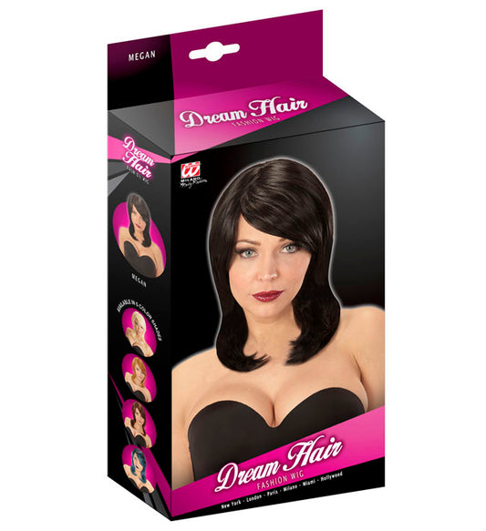 Black Megan Dream Hair Wig In Color Box