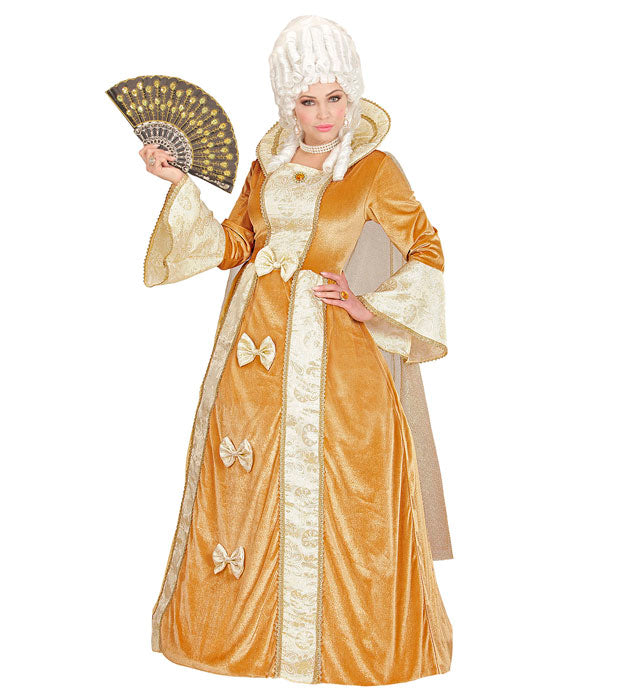 Venetian Noblewoman  Dress With Crinoline Underskirt, Cape 