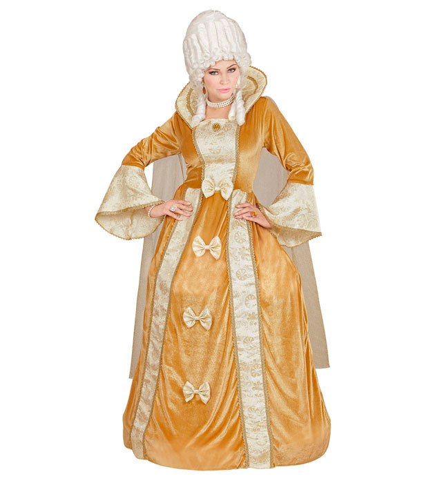 Venetian Noblewoman  Dress With Crinoline Underskirt, Cape 