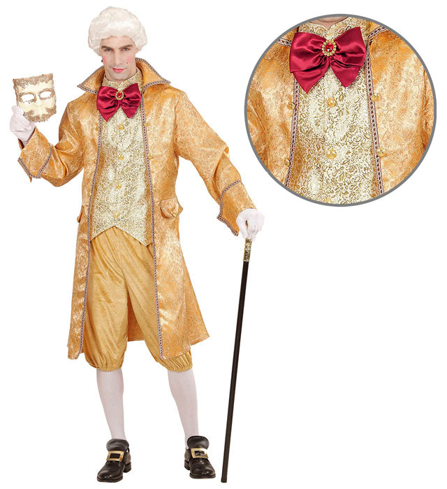 Venetian Nobleman  Coat With Vest And Bow, Pants 