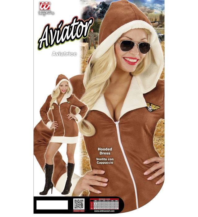 Aviator  Hooded Dress 
