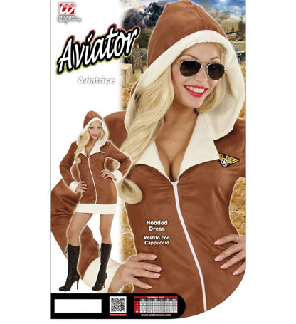 Aviator  Hooded Dress 