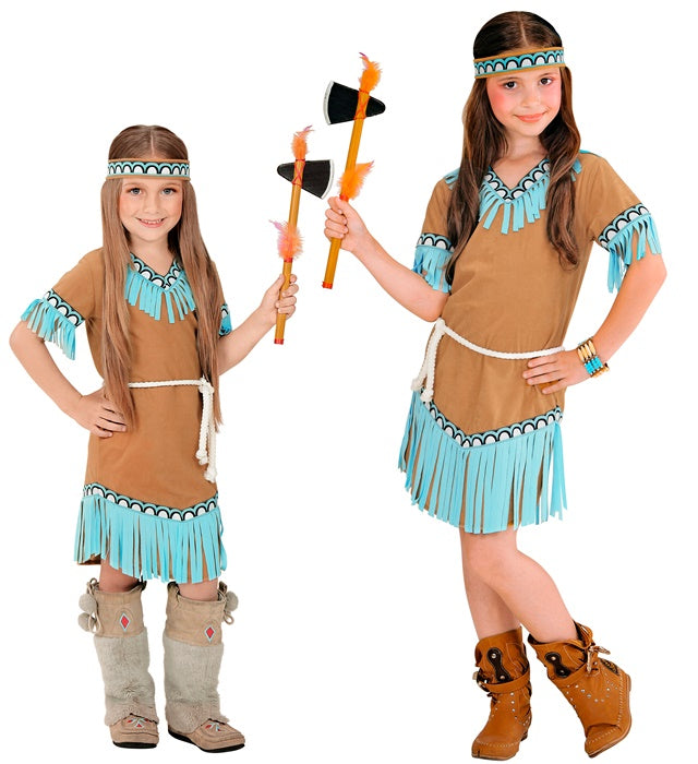 Indian Girl  Dress, Belt, Headband 