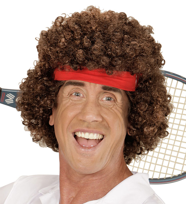 Tennis Player Wig In Polybag
