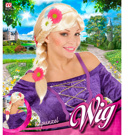 Rapunzel Wig With Flowers In Box