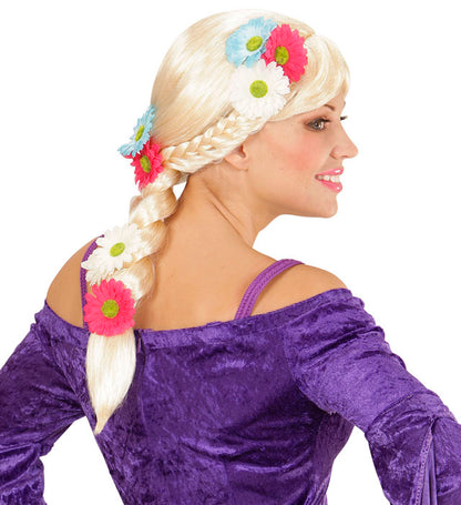 Rapunzel Wig With Flowers In Box