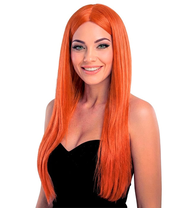 Brown Glamour Wig In Polybag