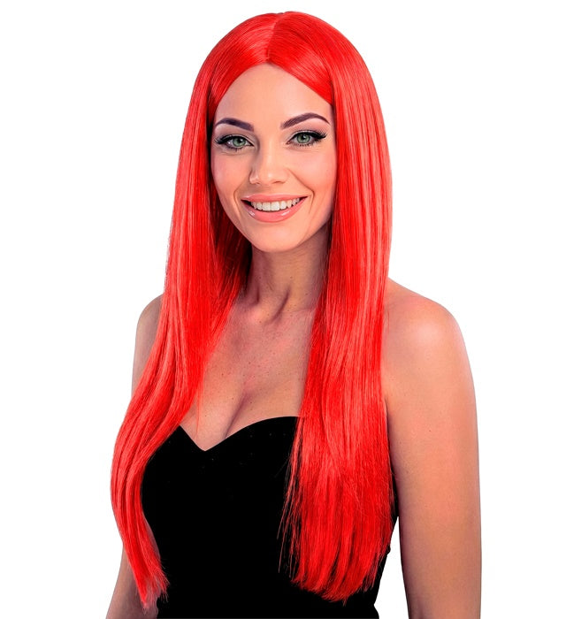 Red Glamour Wig In Polybag