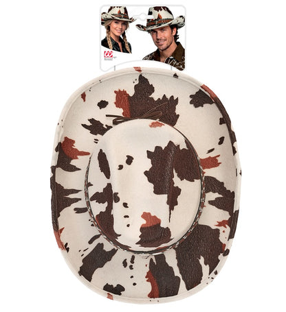 Montana Cow Print Cowboy Hat Image 2