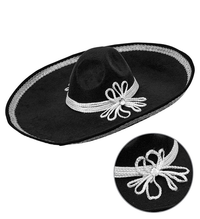 Hat Sombrero El Charro Silver 54 Cm