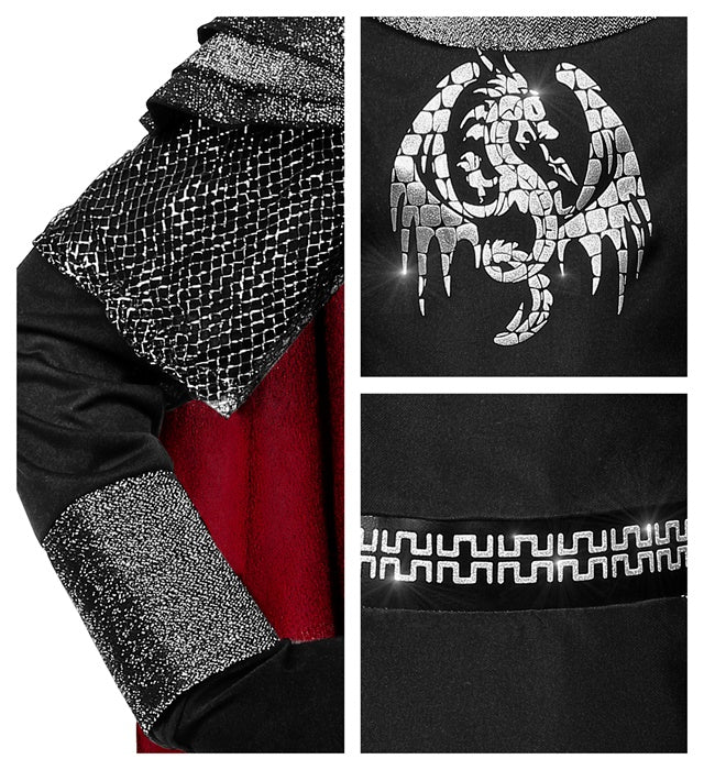 Dark Knight  Hooded Coat With Cape 