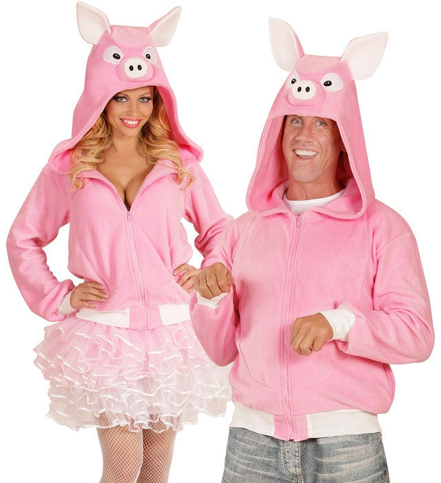 Pig  Hooded Fleece Jacket 