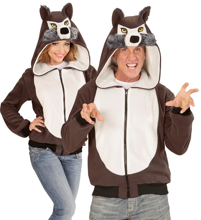 Wolf  Hooded Fleece Jacket 