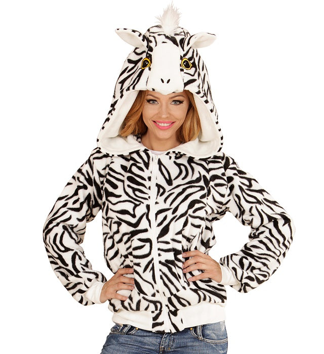 Zebra  Hooded Fleece Jacket 