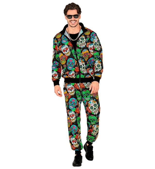 Dia De Los Muertos Party Fashion Tracksuit  Jacket, Pants 