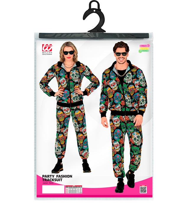 Dia De Los Muertos Party Fashion Tracksuit  Jacket, Pants 