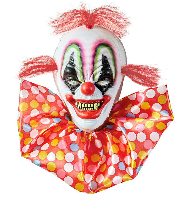 Horror Clown With Color Changing Flashing Led Light Eyes 40 Cm 