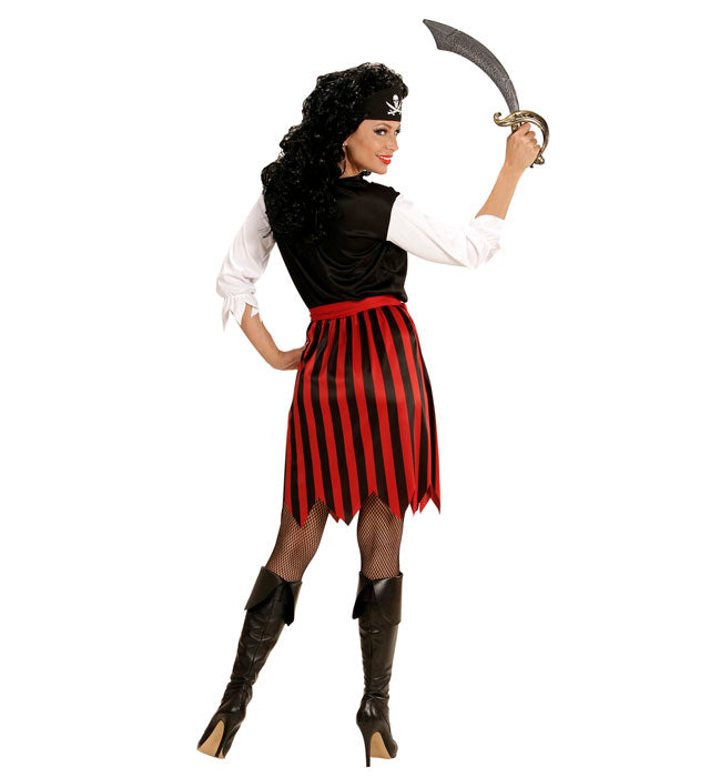 Pirate  Dress With Vest, Belt, Headpiece 